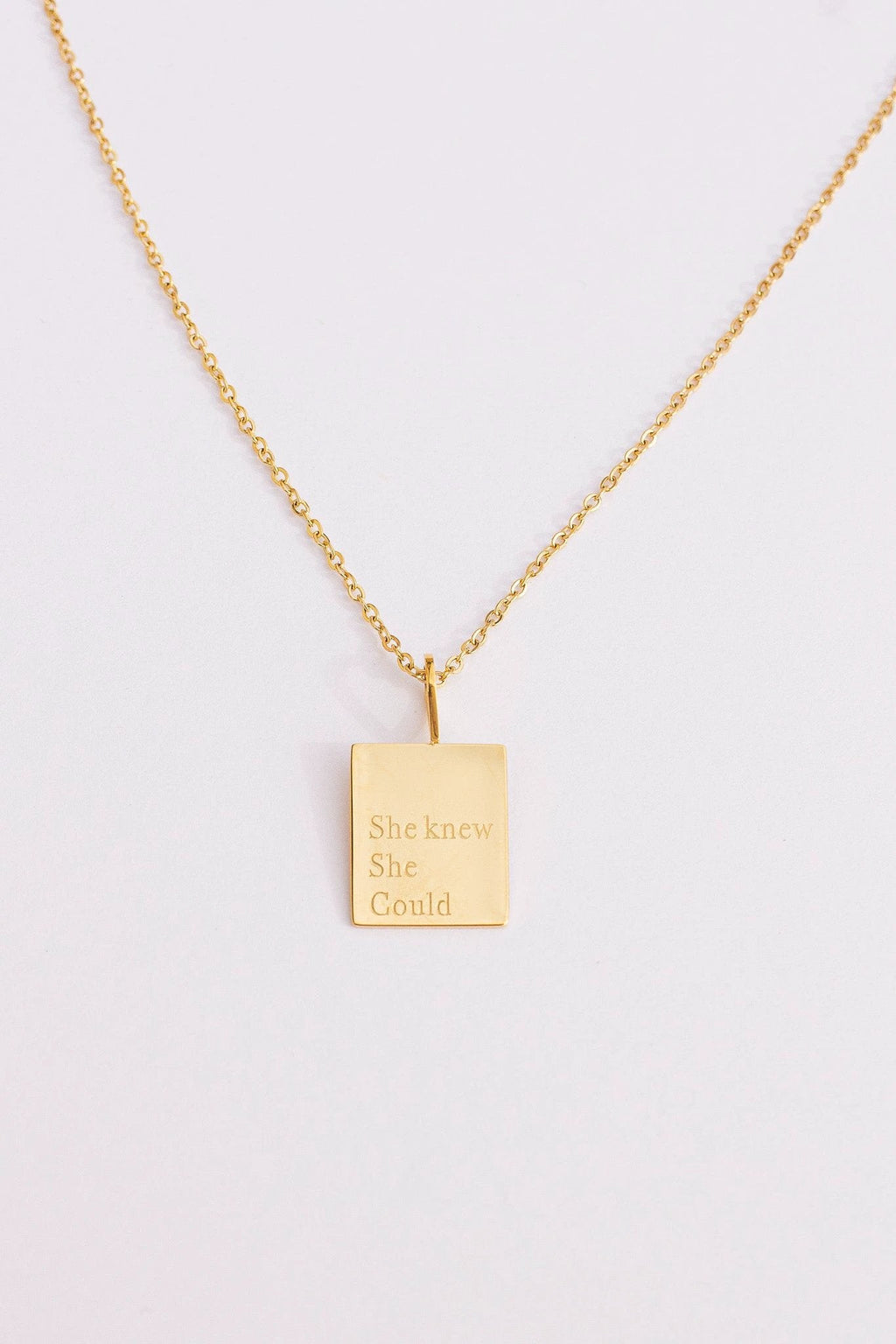 "She Knew She Could" Necklace by Rose & Clay