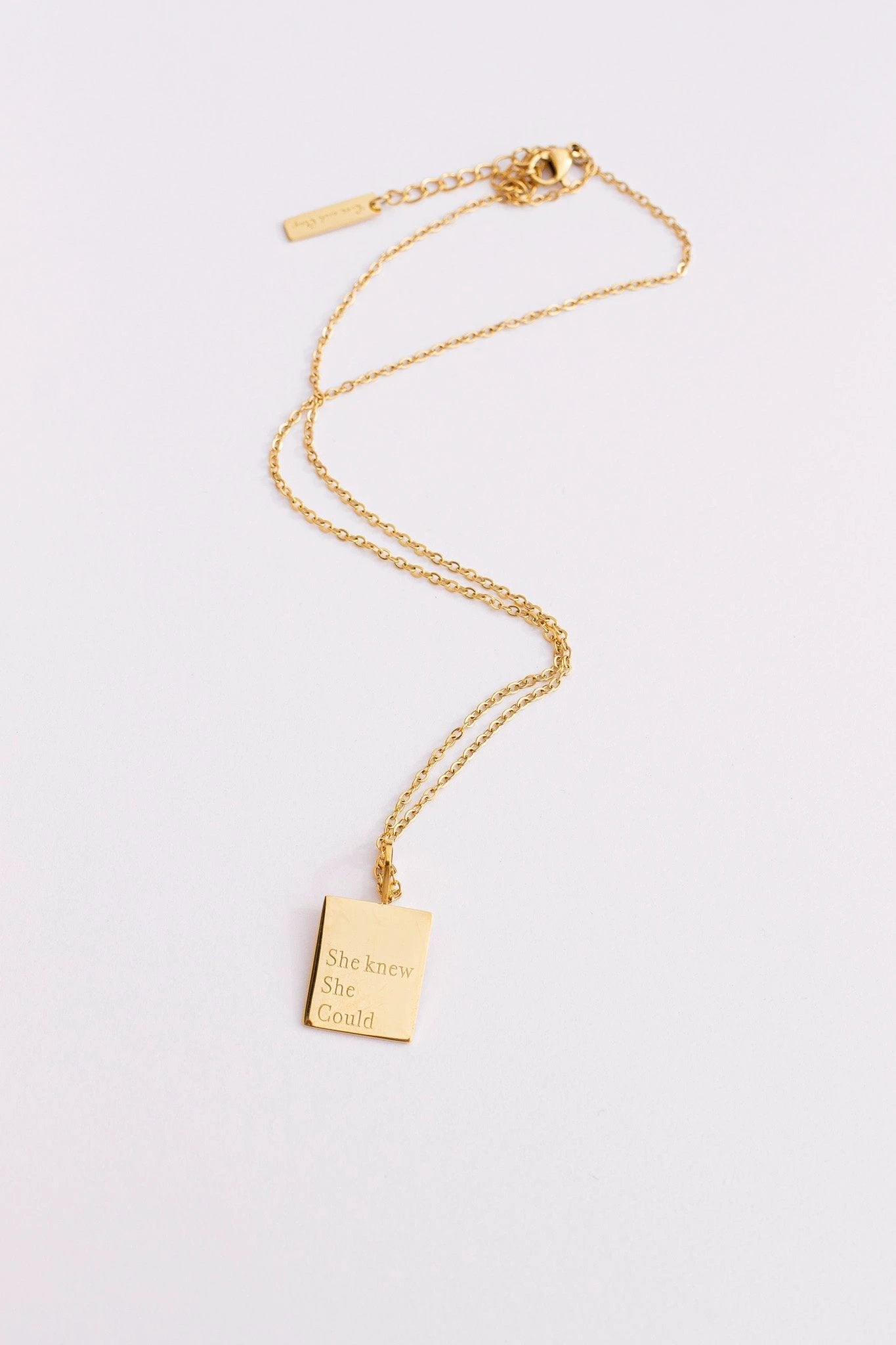 "She Knew She Could" Necklace by Rose & Clay