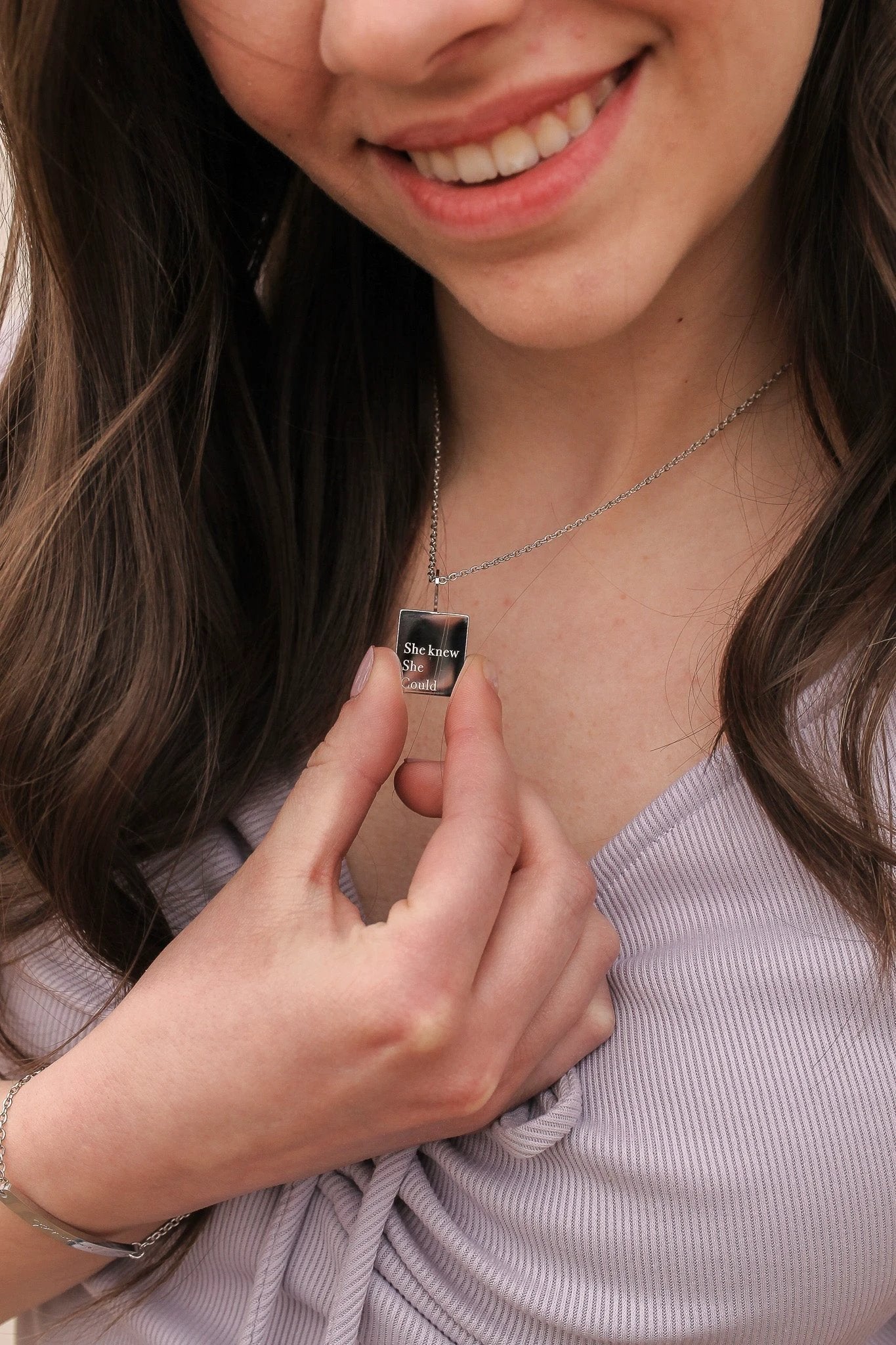 "She Knew She Could" Necklace by Rose & Clay