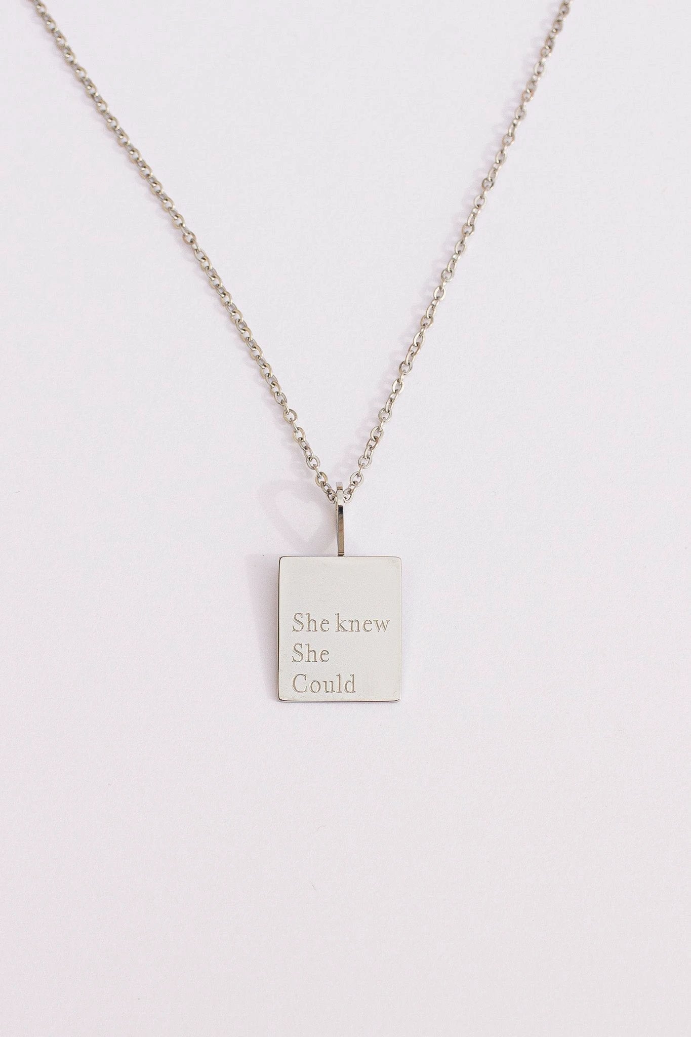 "She Knew She Could" Necklace by Rose & Clay