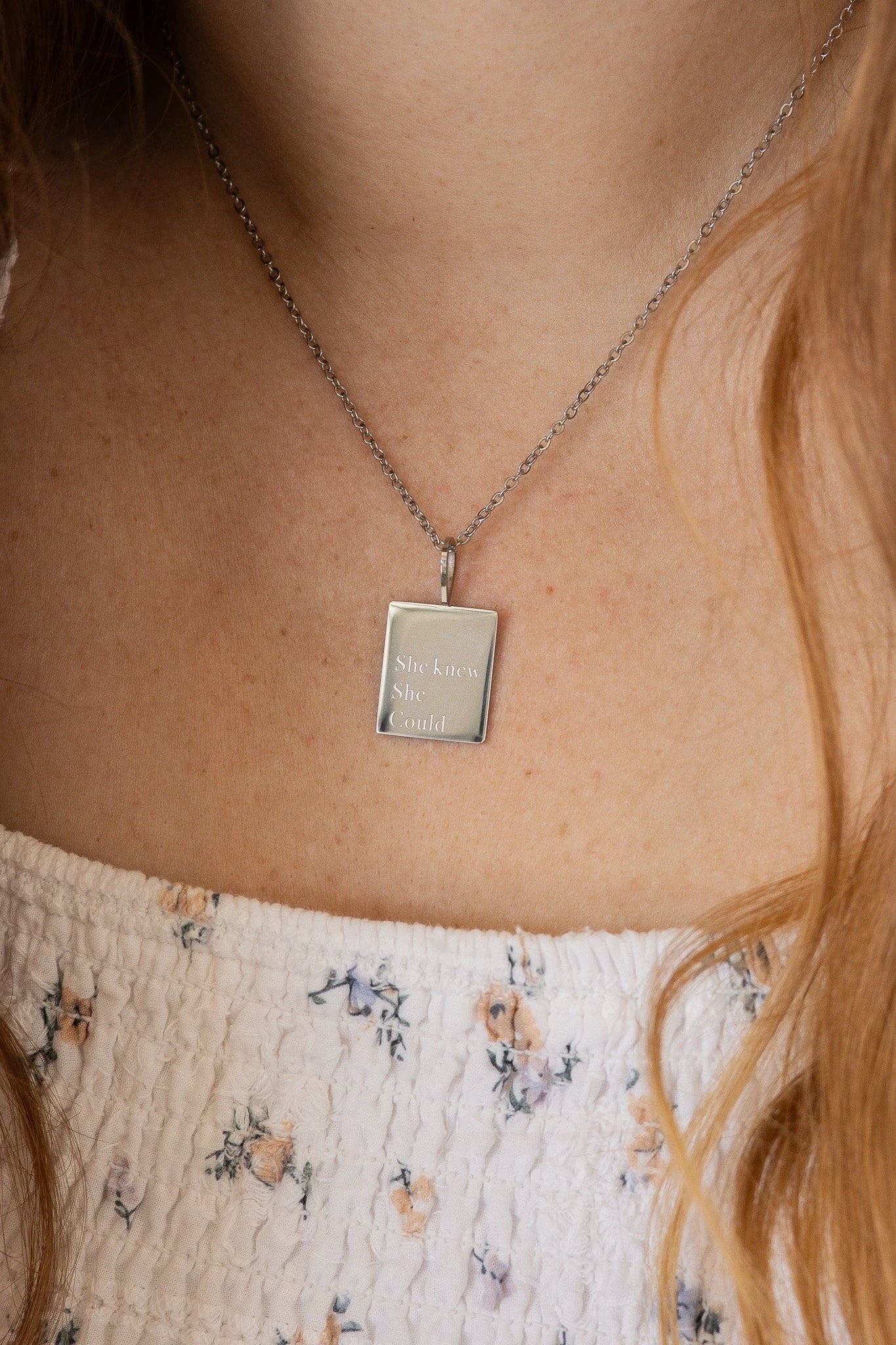 "She Knew She Could" Necklace by Rose & Clay