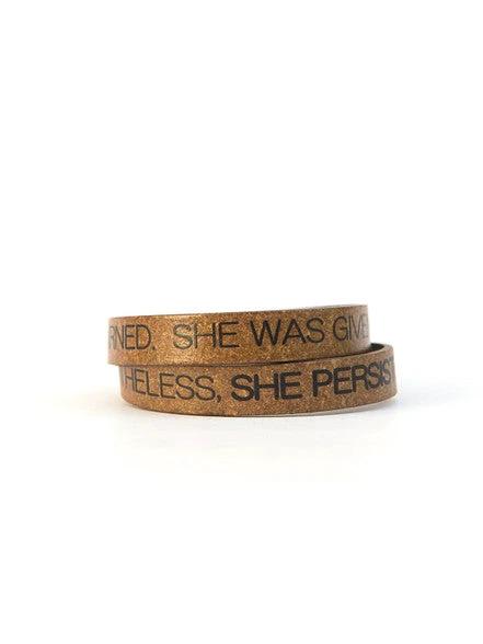 She Persisted Bracelet by Fair Anita