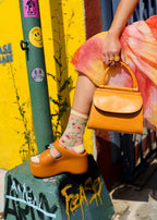Sheer Rosettes Crew Sock by Sock Candy