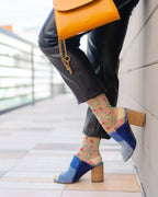 Sheer Rosettes Crew Sock by Sock Candy