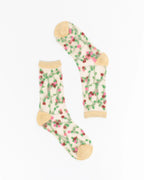 Sheer Rosettes Crew Sock by Sock Candy