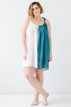 Sheer Tie Strap Babydoll in Silk Cotton Blend BABY DOLL La Vie Bien Sheer Tie Strap Babydoll in Silk Cotton Blend