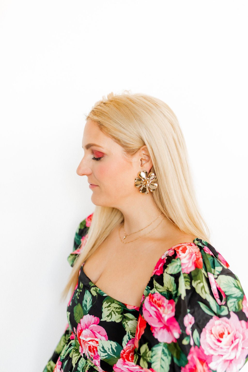 Shelby Flower Statement Earring