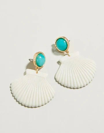 Shellie Earrings Amazonite La Vie Bien Shellie Earrings Amazonite