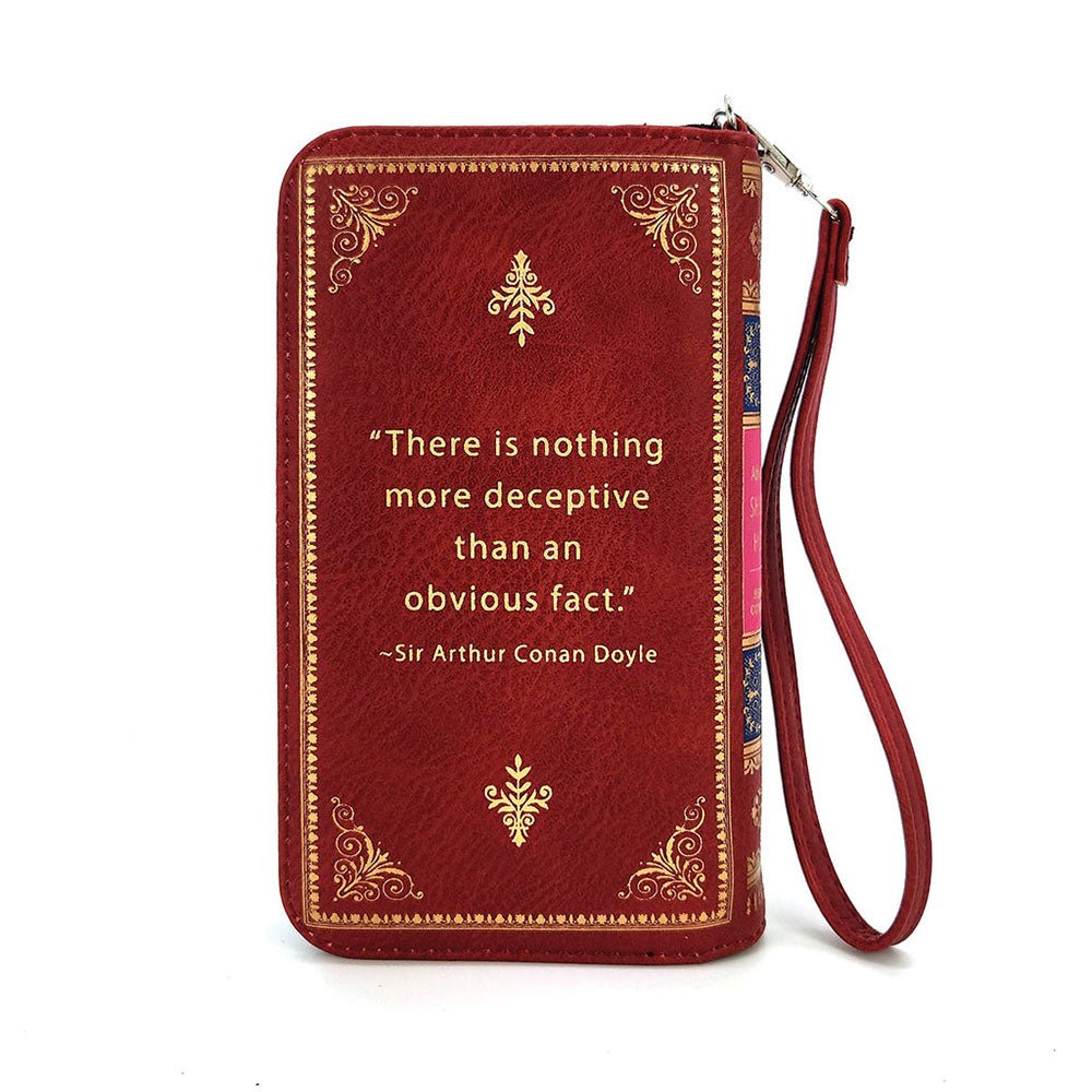 Sherlock Holmes Book Wallet Wristlet wallet La Vie Bien Sherlock Holmes Book Wallet Wristlet