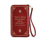 Sherlock Holmes Book Wallet Wristlet wallet La Vie Bien Sherlock Holmes Book Wallet Wristlet