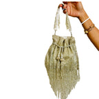 Shimmer Designer Potli Bags with Long Tassels La Vie Bien Shimmer Designer Potli Bags with Long Tassels
