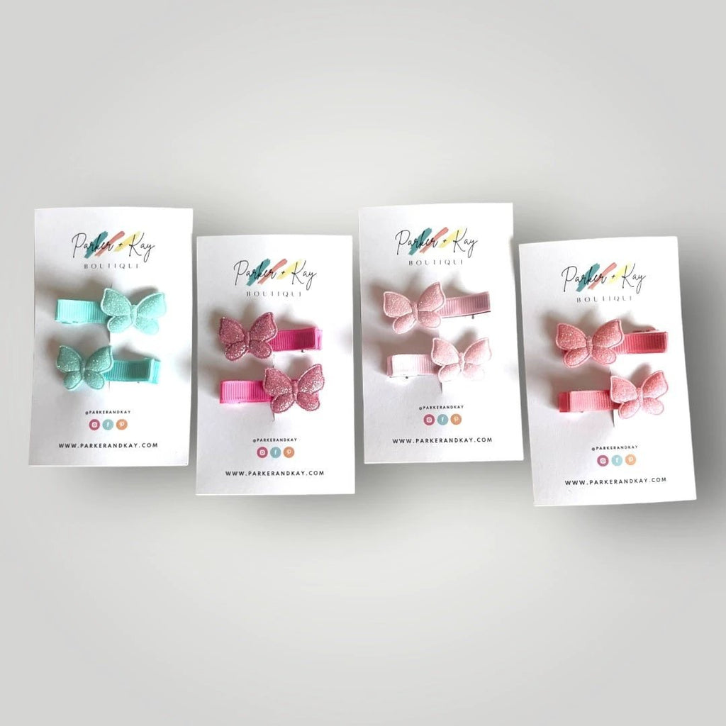 Shimmering Butterfly Hair Clips by Parker + Kay Creative