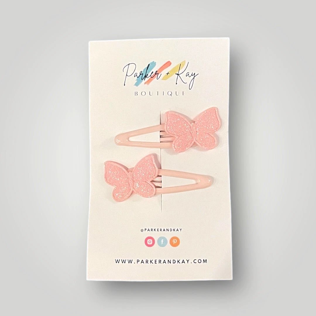 Shimmering Butterfly Hair Clips by Parker + Kay Creative