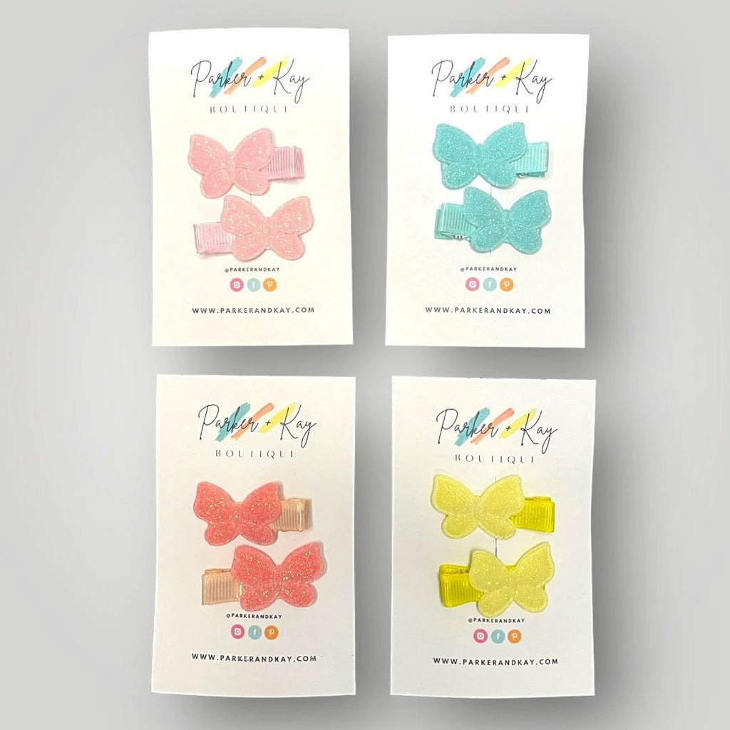 Shimmering Butterfly Hair Clips by Parker + Kay Creative