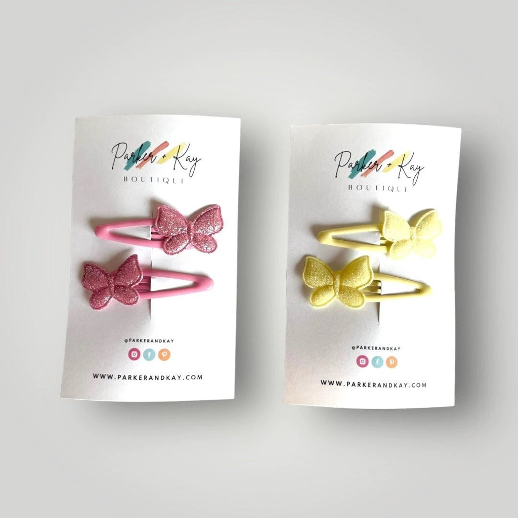 Shimmering Butterfly Hair Clips by Parker + Kay Creative