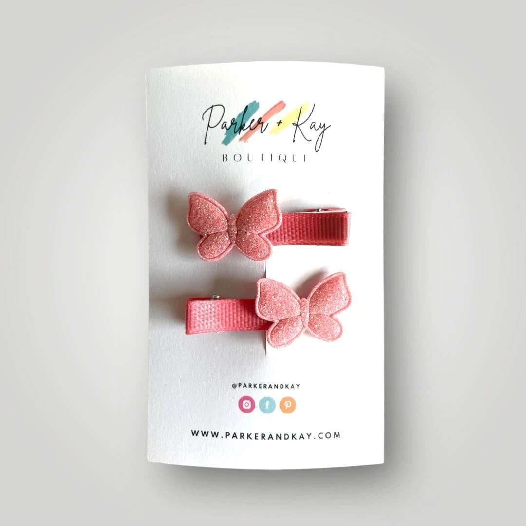 Shimmering Butterfly Hair Clips by Parker + Kay Creative