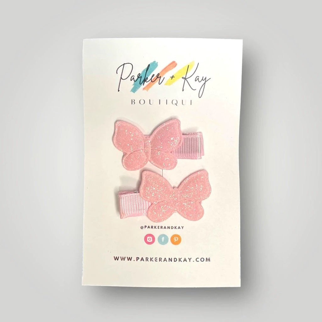 Shimmering Butterfly Hair Clips by Parker + Kay Creative