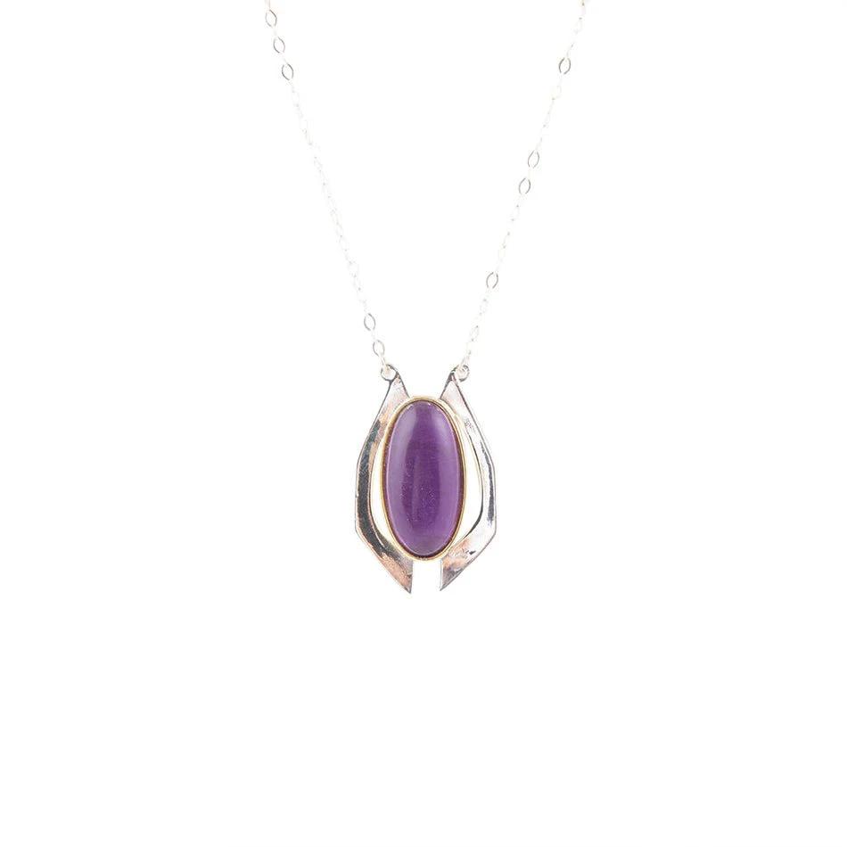 Shine Bright Amethyst Necklace by Barse Jewelry