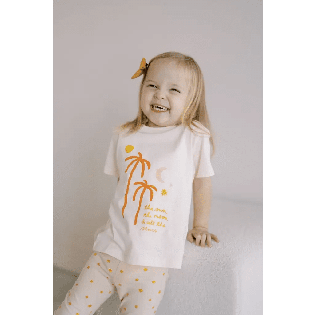Shine Bright Star Leggings for Kids by Polished Prints