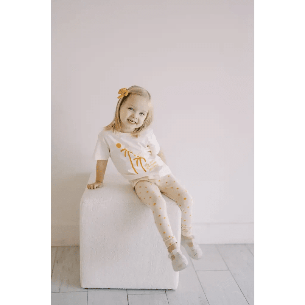 Shine Bright Star Leggings for Kids by Polished Prints
