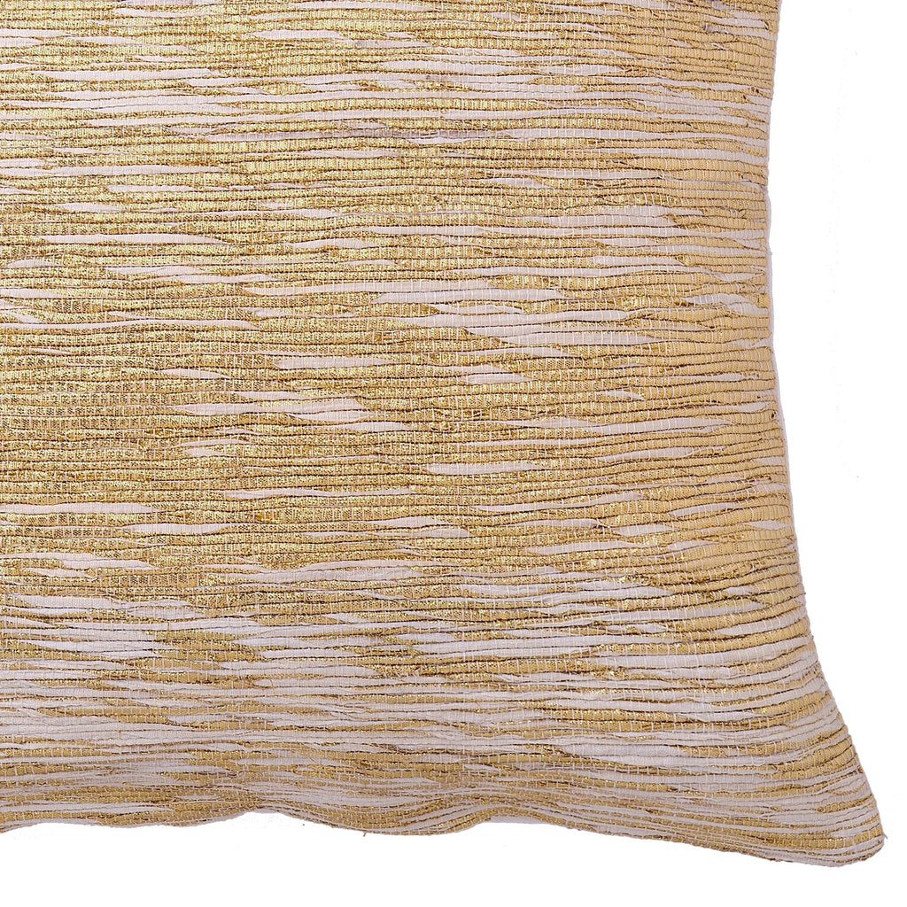 Shiny Gold Pillow Cover - Square by Dekko Trading