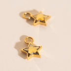 Shiny Star Huggie Hoop Charms by Oh Clementine