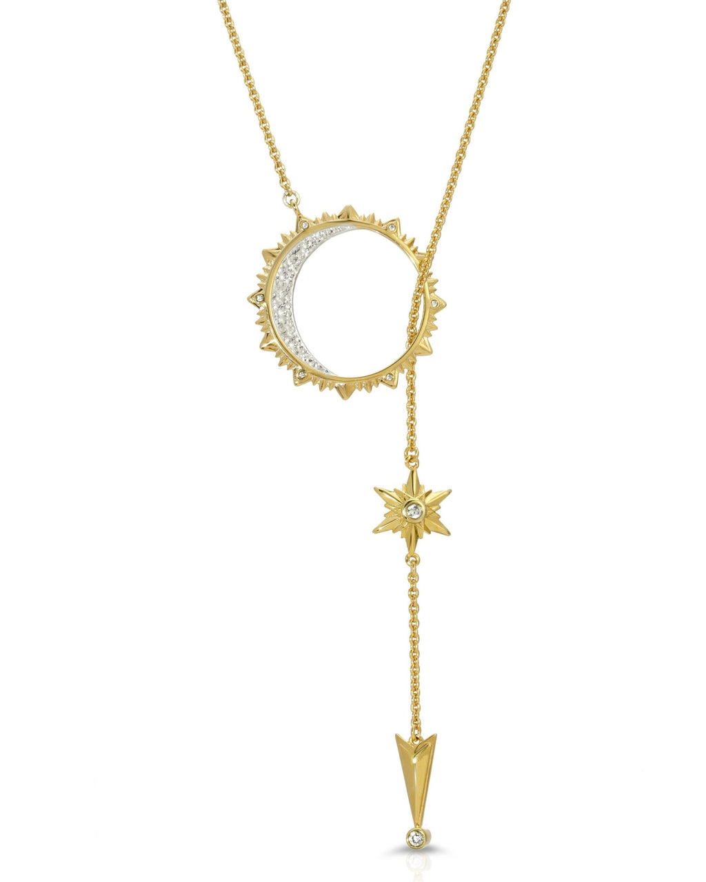 Shiny Stars: Sun, Moon & Stars Necklace Necklaces La Vie Bien Shiny Stars: Sun, Moon & Stars Necklace