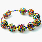 Shiva Magnetic Closure Seed Bead Bracelet - Guatemala Jewelry La Vie Bien Shiva Magnetic Closure Seed Bead Bracelet - Guatemala