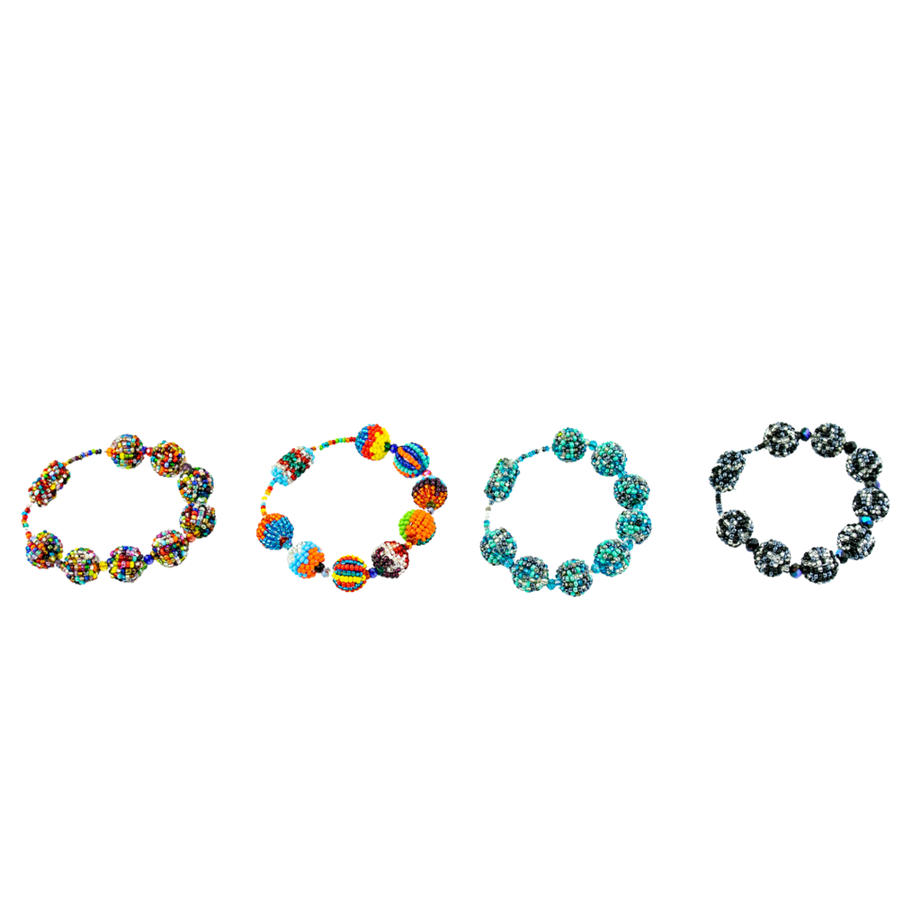 Shiva Magnetic Closure Seed Bead Bracelet - Guatemala Jewelry La Vie Bien Shiva Magnetic Closure Seed Bead Bracelet - Guatemala