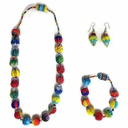 Shiva Magnetic Seed Bead Necklace - Guatemala Jewelry La Vie Bien Shiva Magnetic Seed Bead Necklace - Guatemala