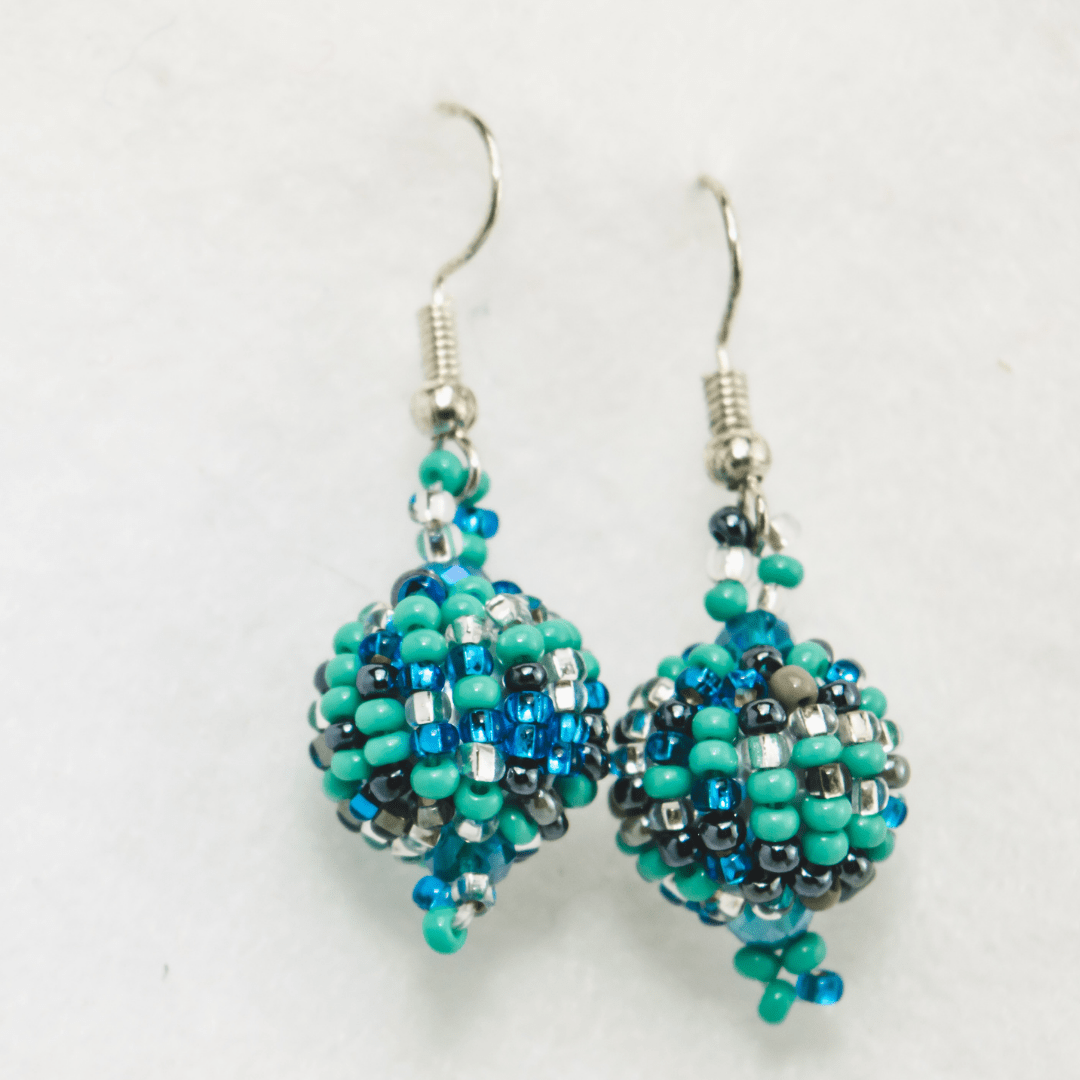 Shiva Seed Bead Earrings - Guatemala Jewelry La Vie Bien Shiva Seed Bead Earrings - Guatemala