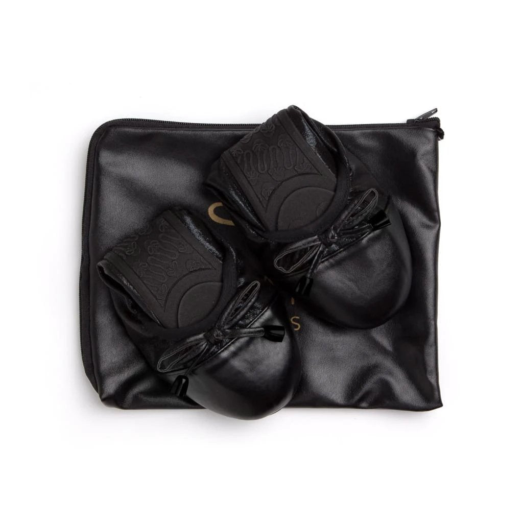 Premium Black Flats by Talaria Flats