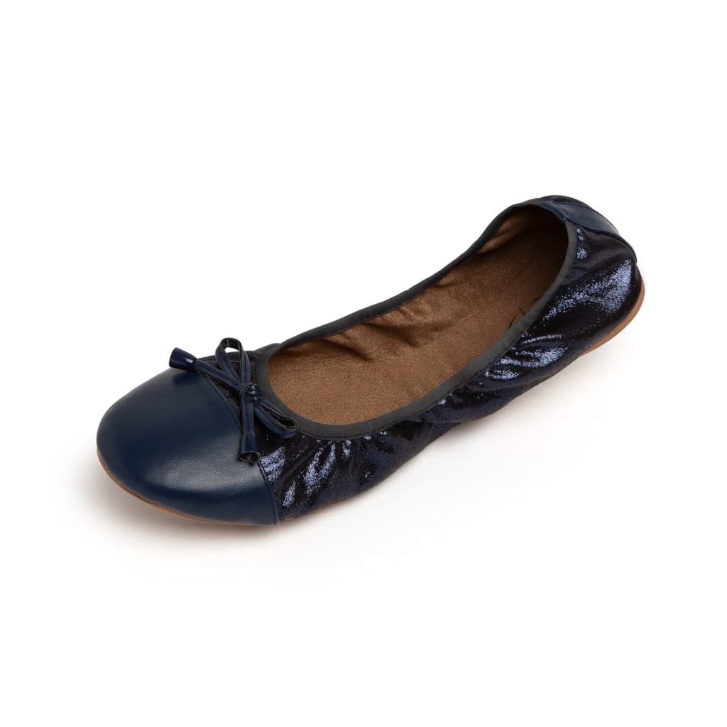 Premium Navy Blue Flats by Talaria Flats