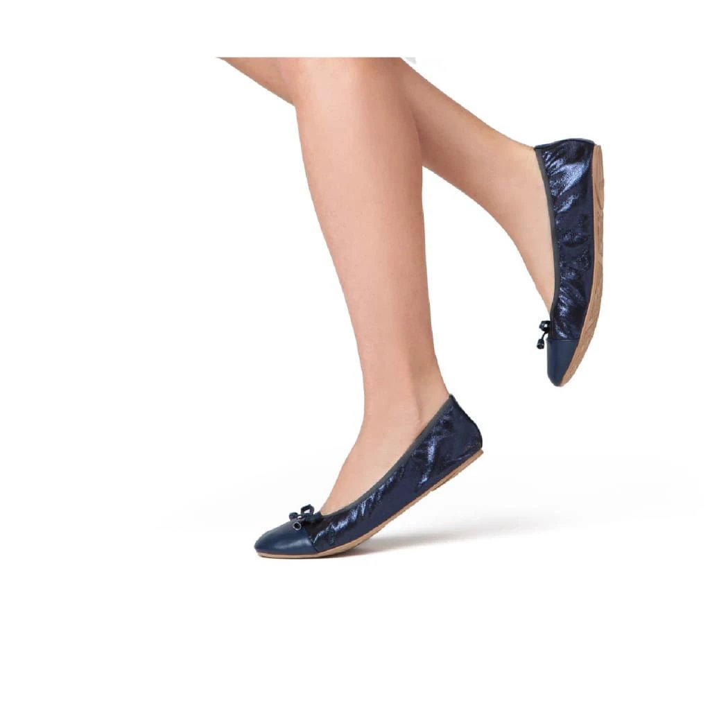 Premium Navy Blue Flats by Talaria Flats