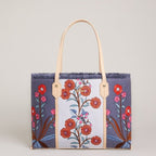 Shopper Tote - Oyster Factory Floral Sprigs Purses & Bags La Vie Bien Shopper Tote - Oyster Factory Floral Sprigs