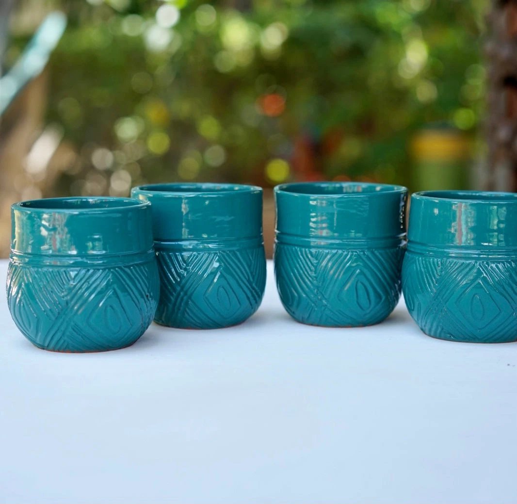 Short Taino Wine Tumbler (Sold Individually) by Papillon Marketplace Online