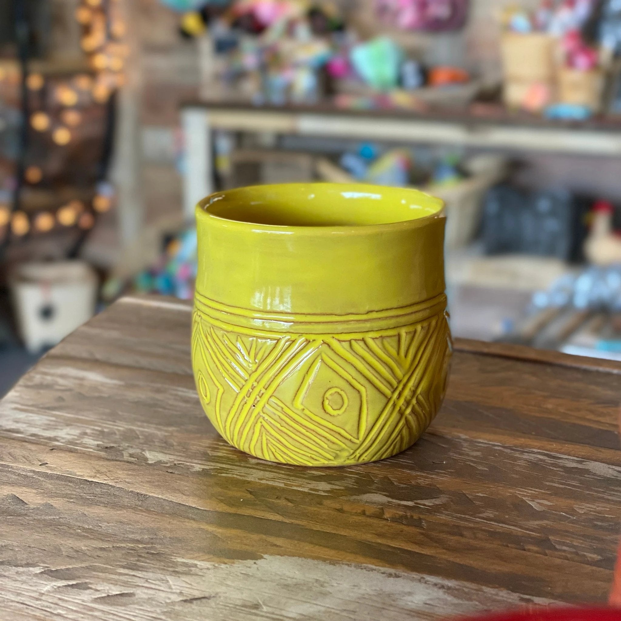 Short Taino Wine Tumbler (Sold Individually) by Papillon Marketplace Online