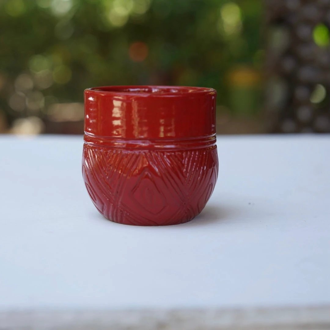 Short Taino Wine Tumbler (Sold Individually) by Papillon Marketplace Online