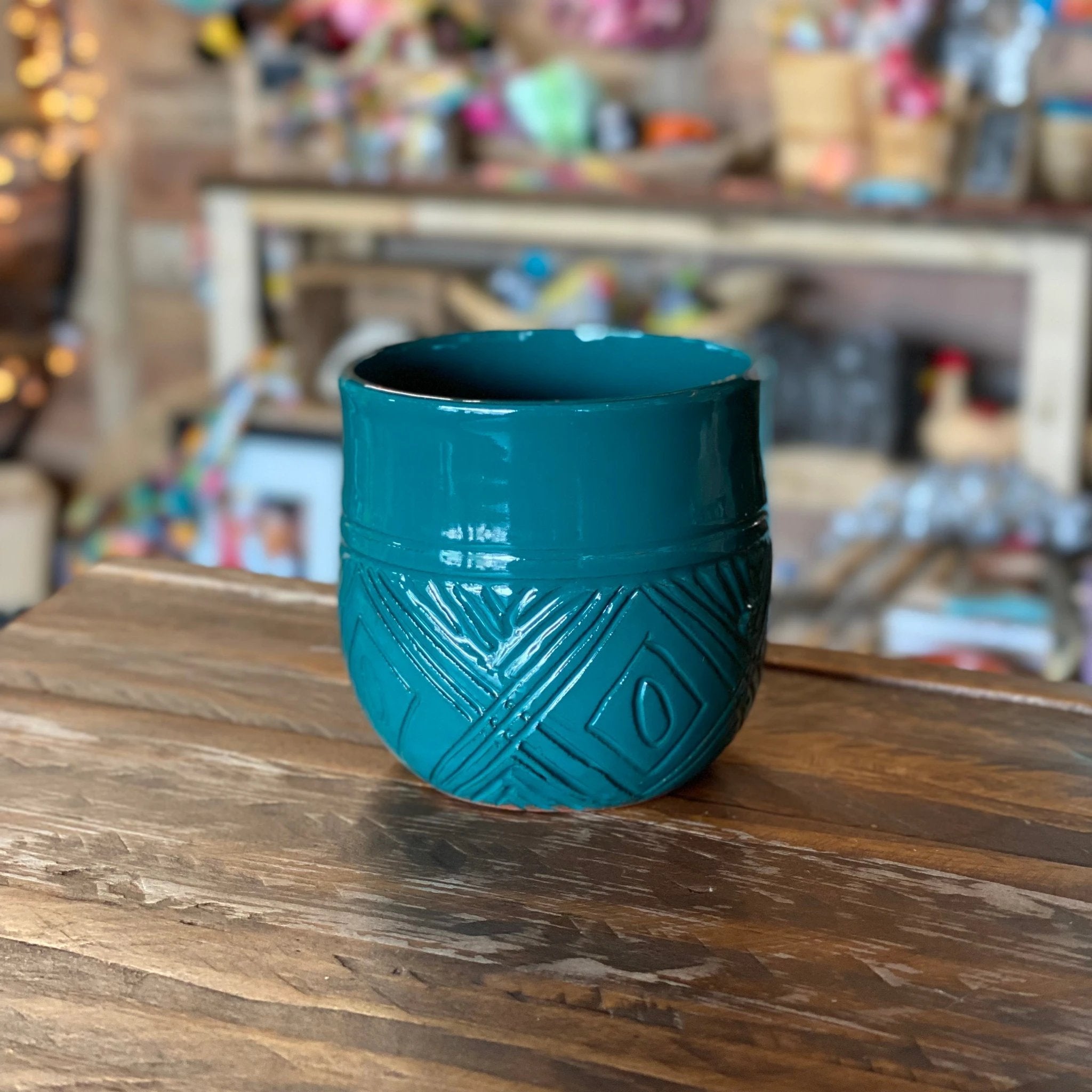 Short Taino Wine Tumbler (Sold Individually) by Papillon Marketplace Online