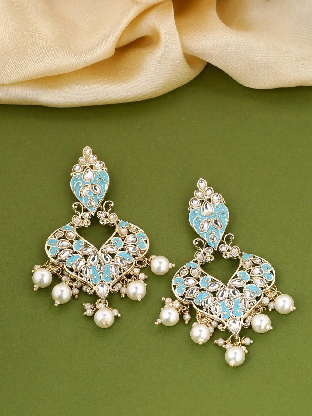 Shoshaa Turquoise Blue Contemporary Drop Earrings For Women Shoshaa La Vie Bien Shoshaa Turquoise Blue Contemporary Drop Earrings For Women