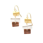 Shuffle Mixed Metal Earrings