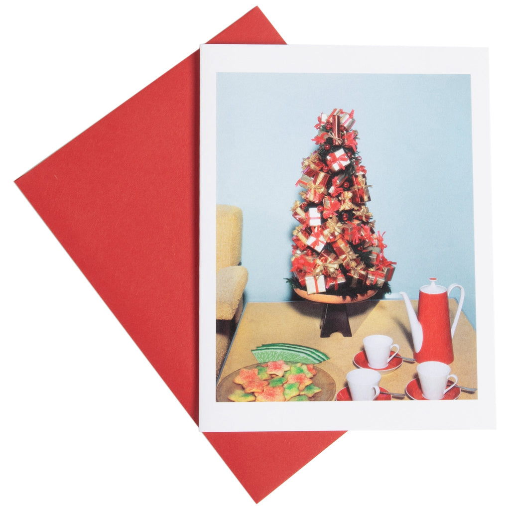 Shulman House, interior view with Christmas decorations, Los Angeles, CA, 1957, 1958 Holiday Card STATIONERY La Vie Bien Shulman House, interior view with Christmas decorations, Los Angeles, CA, 1957, 1958 Holiday Card