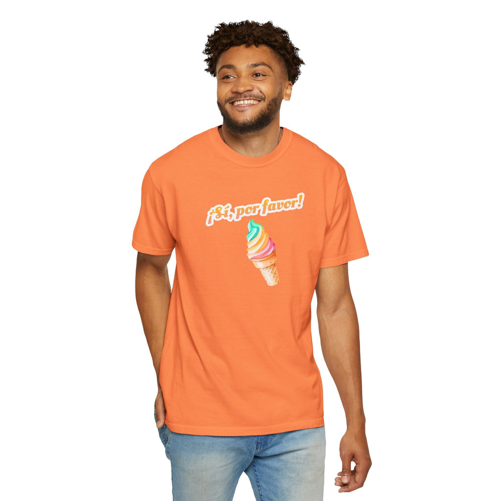 Si, por favor! Ice Cream Cone Graphic Adult Tee, Retro Soft-Serve Shirt T-Shirt La Vie Bien Si, por favor! Ice Cream Cone Graphic Adult Tee, Retro Soft-Serve Shirt