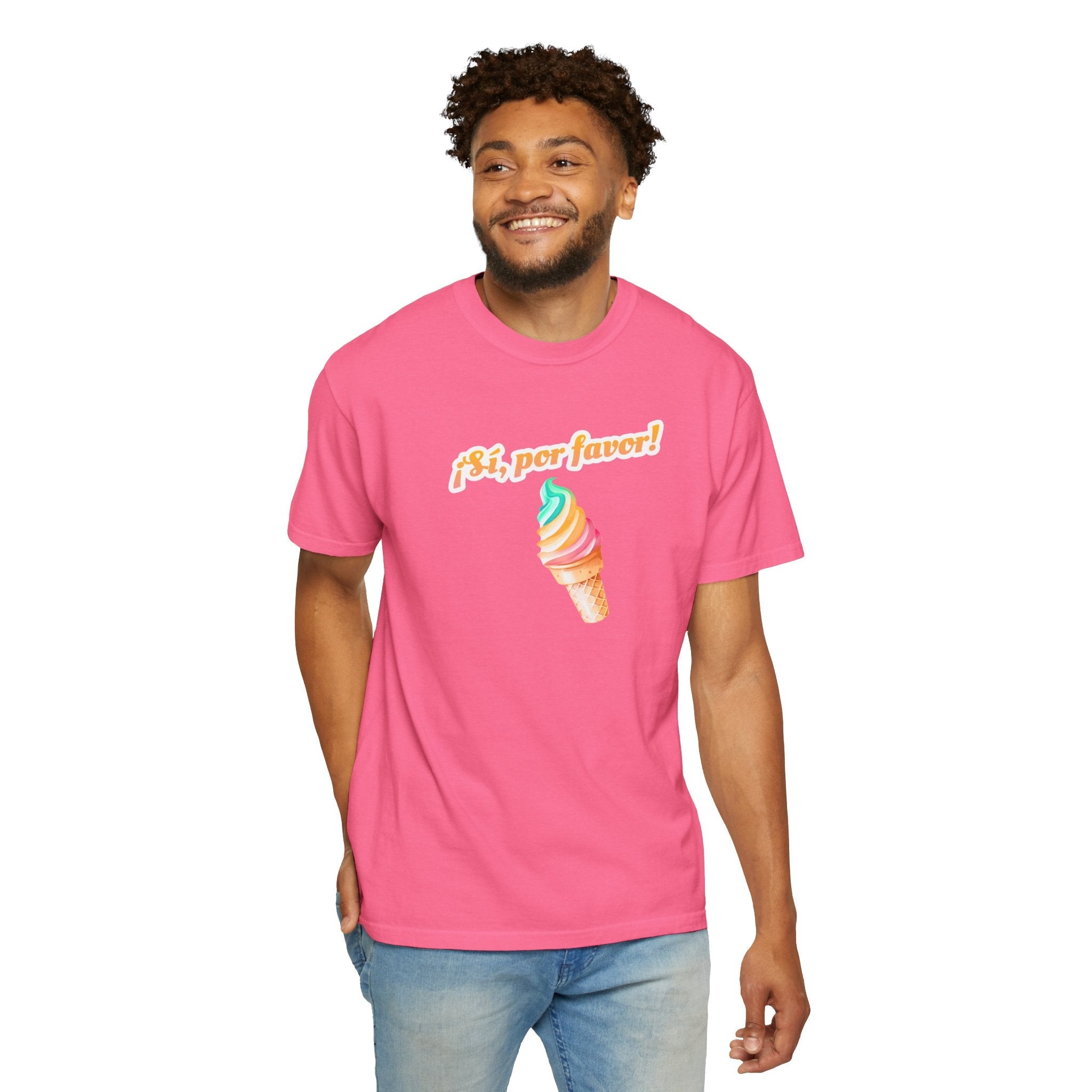Si, por favor! Ice Cream Cone Graphic Adult Tee, Retro Soft-Serve Shirt T-Shirt La Vie Bien Si, por favor! Ice Cream Cone Graphic Adult Tee, Retro Soft-Serve Shirt