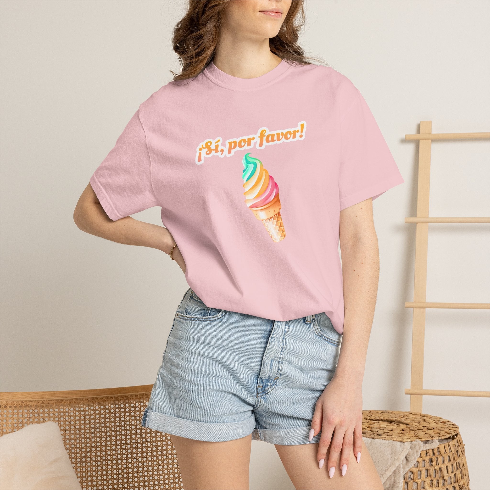 Si, por favor! Ice Cream Cone Graphic Adult Tee, Retro Soft-Serve Shirt T-Shirt La Vie Bien Si, por favor! Ice Cream Cone Graphic Adult Tee, Retro Soft-Serve Shirt
