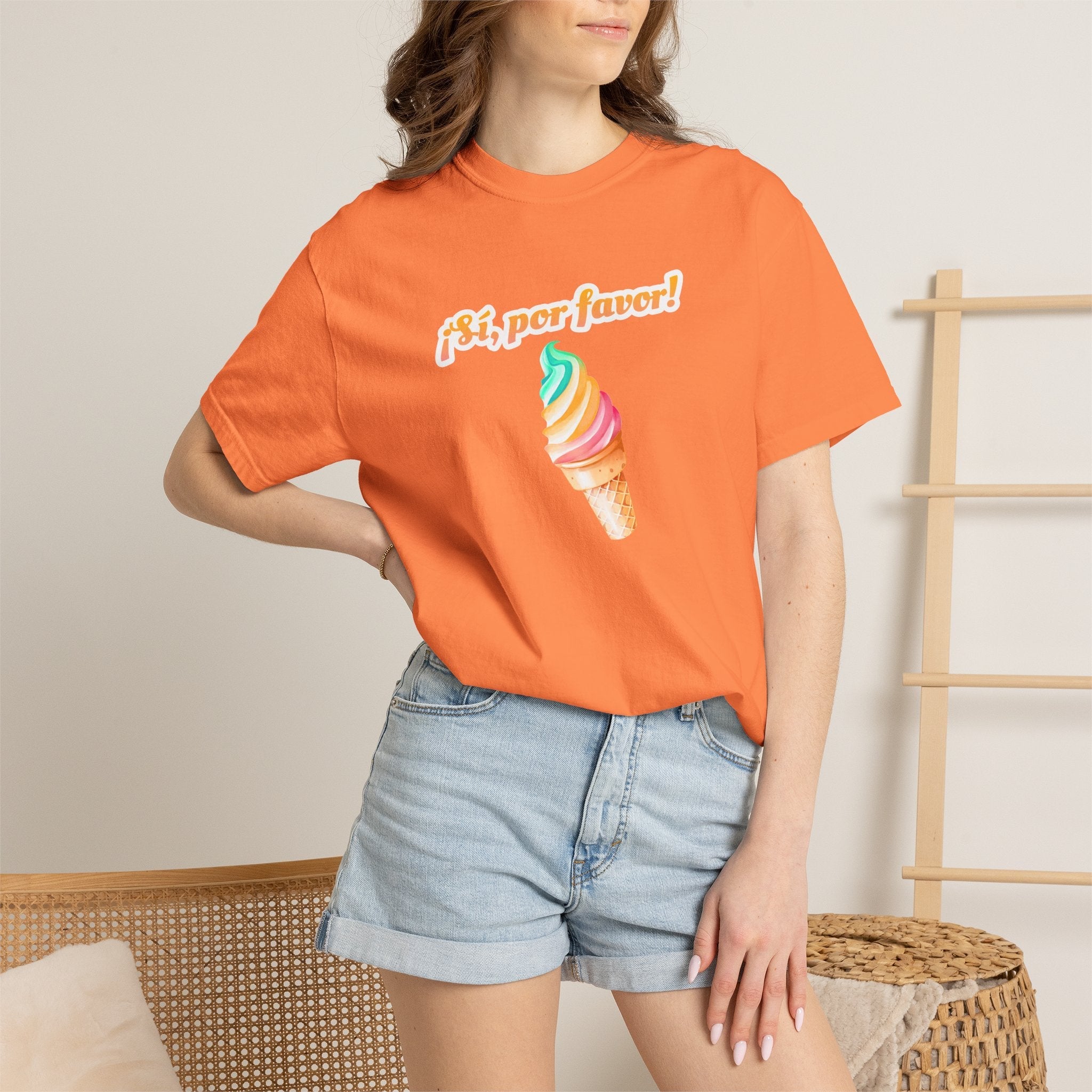 Si, por favor! Ice Cream Cone Graphic Adult Tee, Retro Soft-Serve Shirt T-Shirt La Vie Bien Si, por favor! Ice Cream Cone Graphic Adult Tee, Retro Soft-Serve Shirt