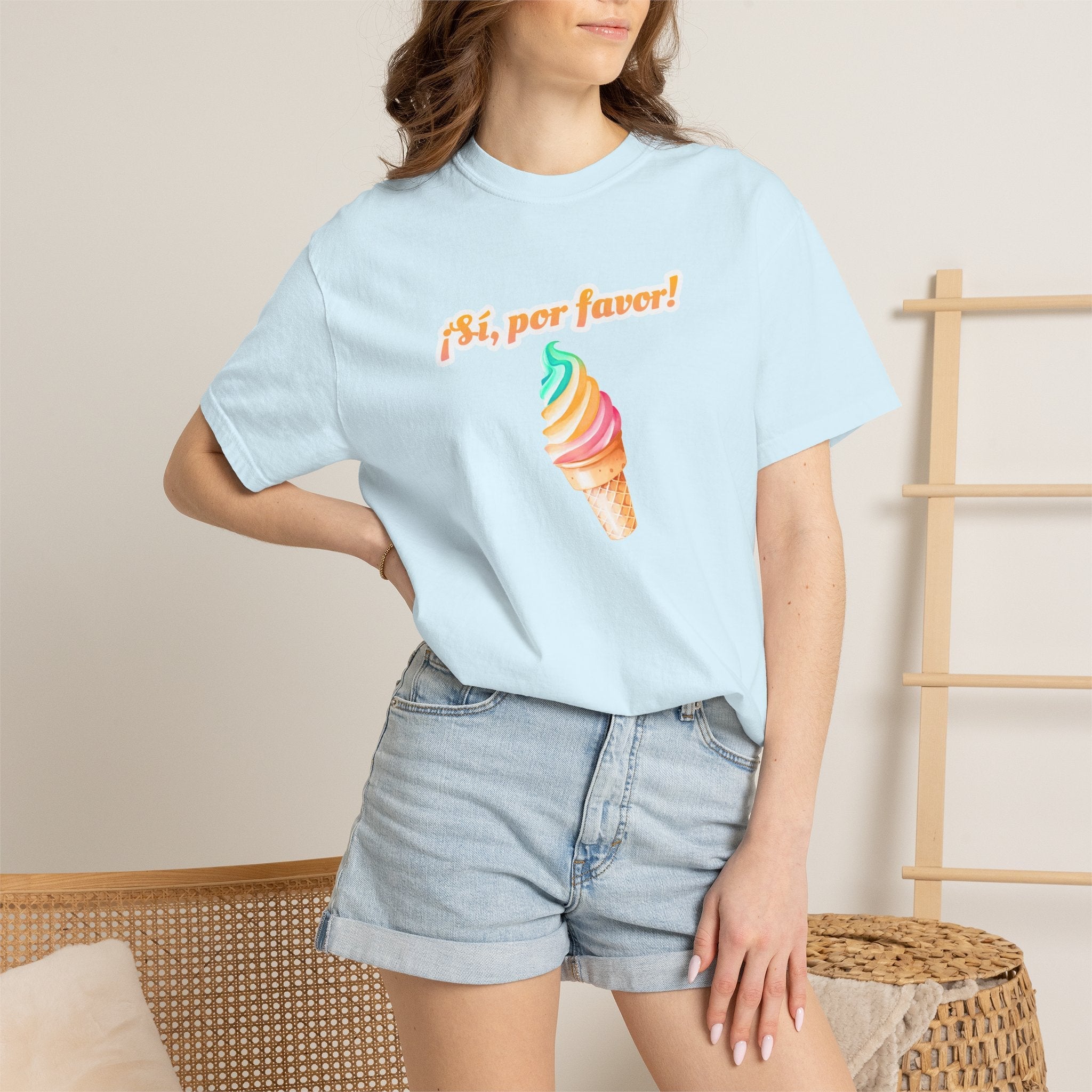Si, por favor! Ice Cream Cone Graphic Adult Tee, Retro Soft-Serve Shirt T-Shirt La Vie Bien Si, por favor! Ice Cream Cone Graphic Adult Tee, Retro Soft-Serve Shirt