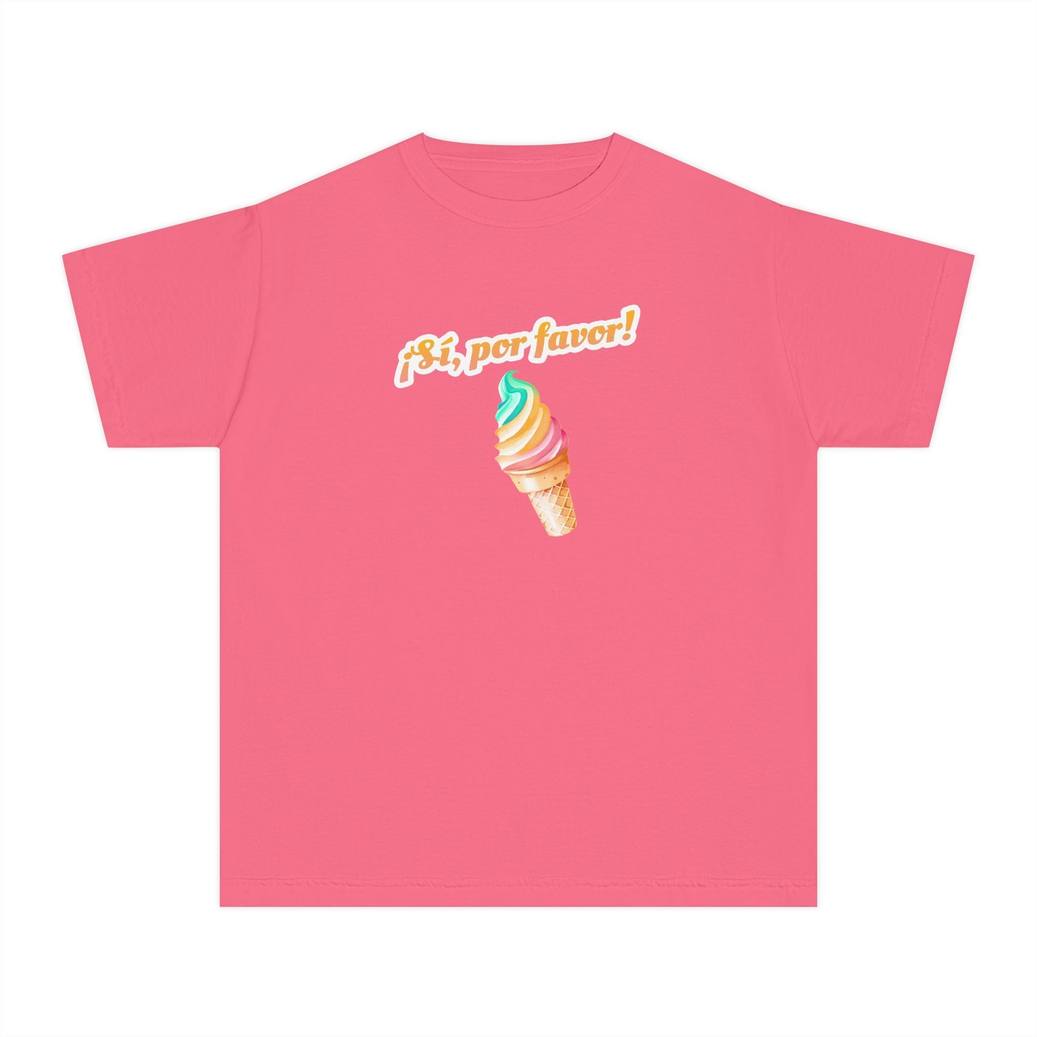 ¡Sí, por favor! Kids Rainbow Soft serve Ice Cream Graphic t-shirt Kids clothes La Vie Bien ¡Sí, por favor! Kids Rainbow Soft serve Ice Cream Graphic t-shirt