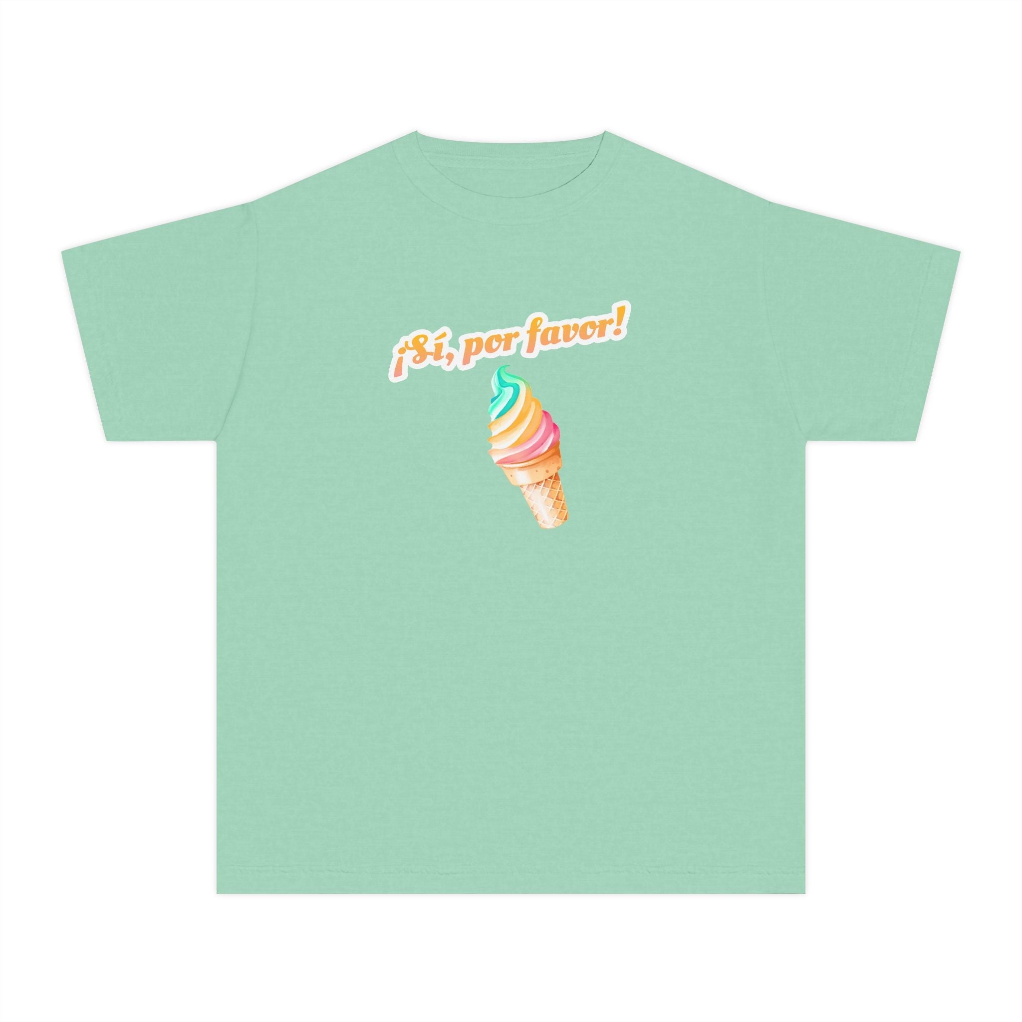 ¡Sí, por favor! Kids Rainbow Soft serve Ice Cream Graphic t-shirt Kids clothes La Vie Bien ¡Sí, por favor! Kids Rainbow Soft serve Ice Cream Graphic t-shirt