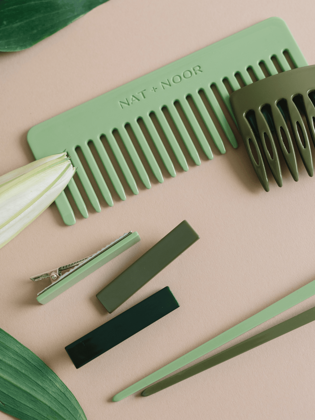 Side Hair Comb - Okra